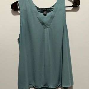 Elegant Teal Sleeveless Top
